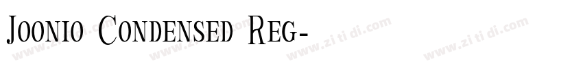 Joonio Condensed Reg字体转换